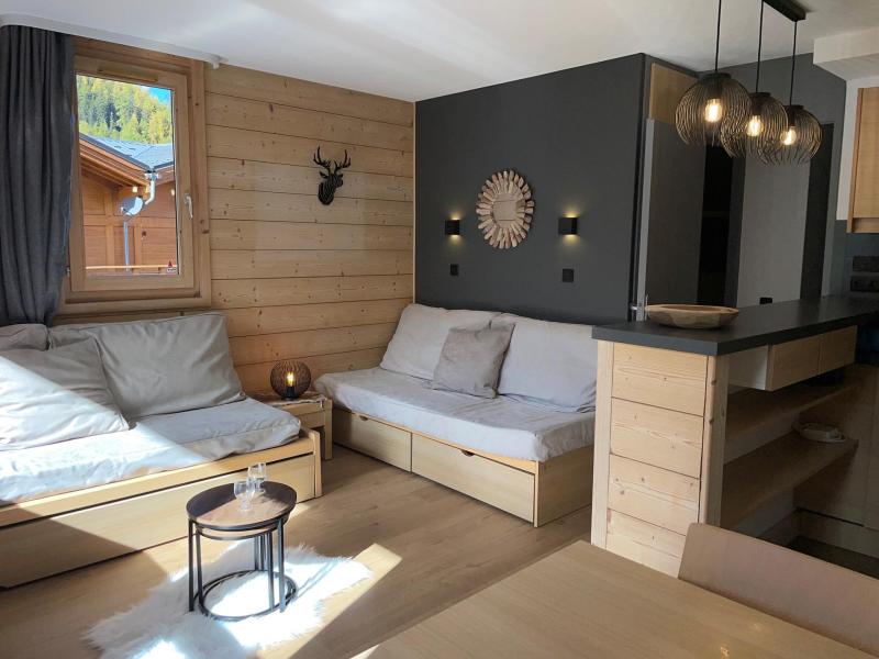 Skiverleih 2-Zimmer-Appartment für 4 Personen (521) - La Résidence Ellebore - La Plagne - Wohnzimmer