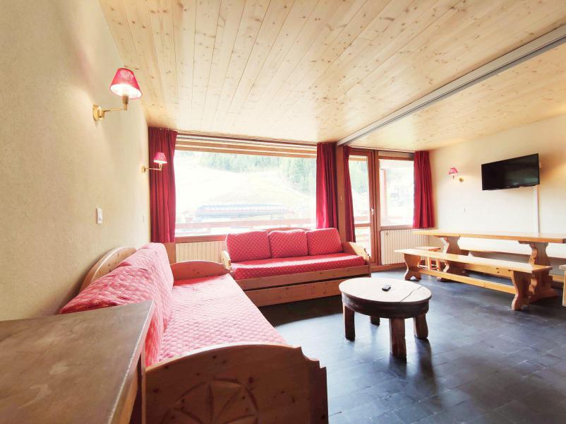 Ski verhuur Appartement 3 kamers 8 personen (111) - La Résidence le Nanda Devi - La Plagne - Woonkamer