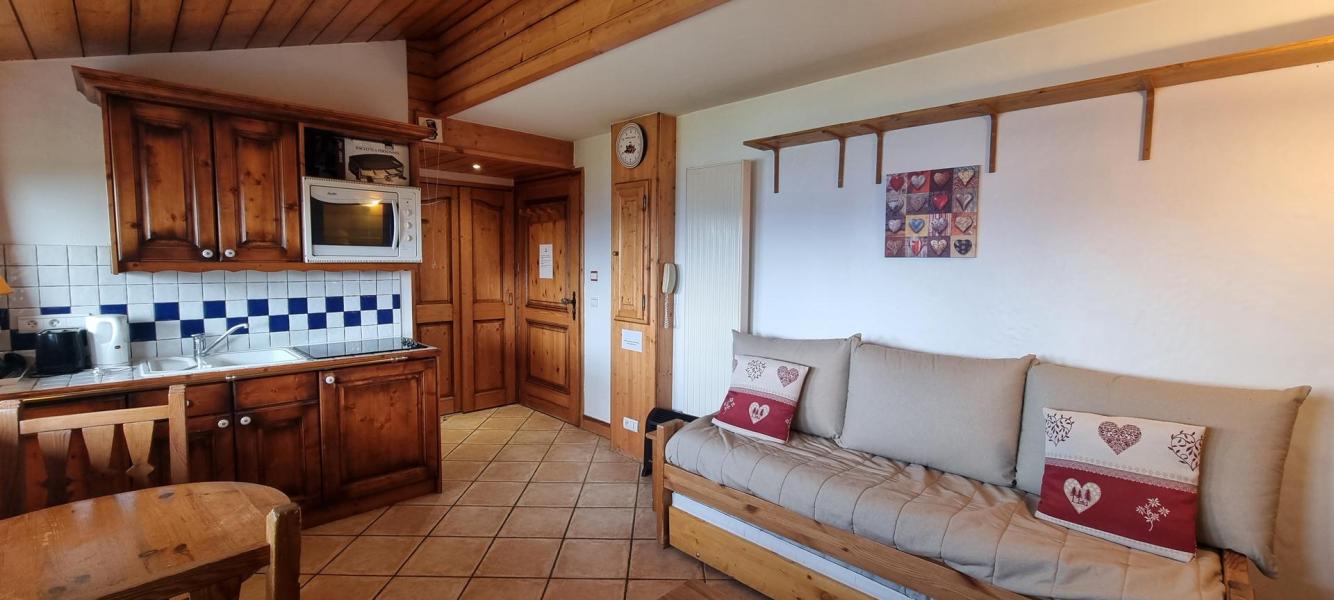 Ski verhuur Studio 2 personen (B62) - La Résidence les Hauts Bois - La Plagne - Woonkamer