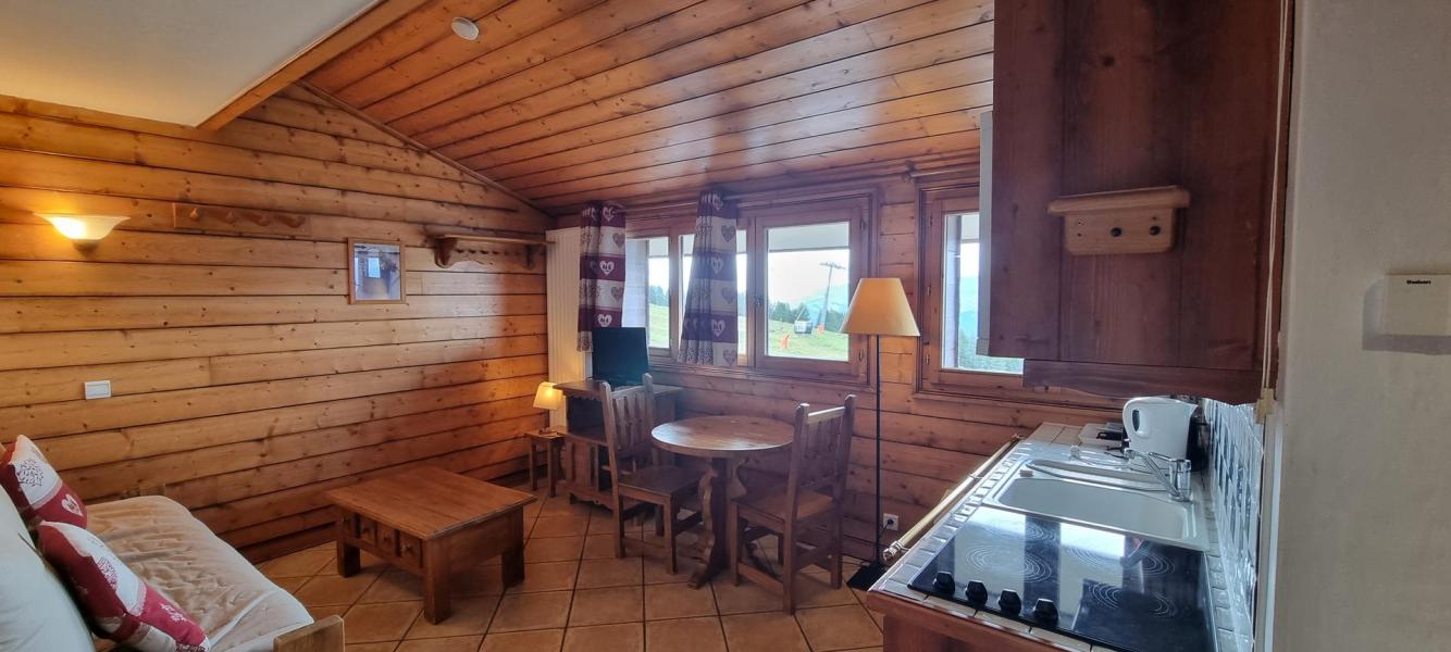 Ski verhuur Studio 2 personen (B62) - La Résidence les Hauts Bois - La Plagne - Woonkamer