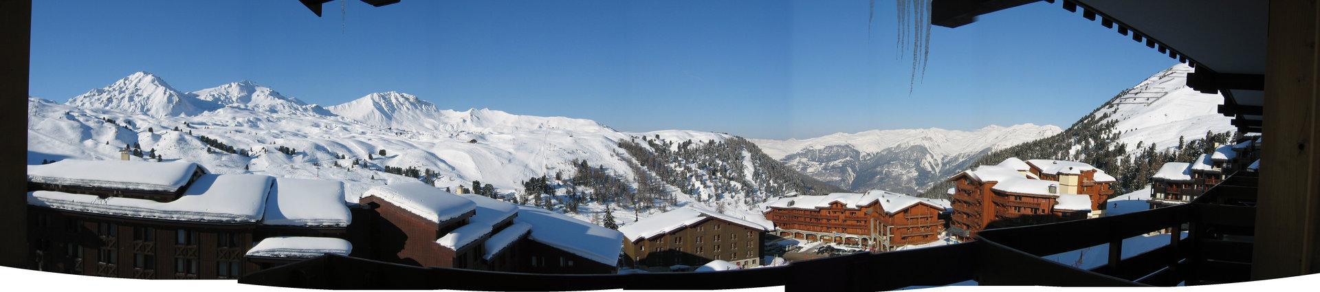 Rent in ski resort 3 room apartment 6 people (515) - La Résidence Licorne - La Plagne - Balcony