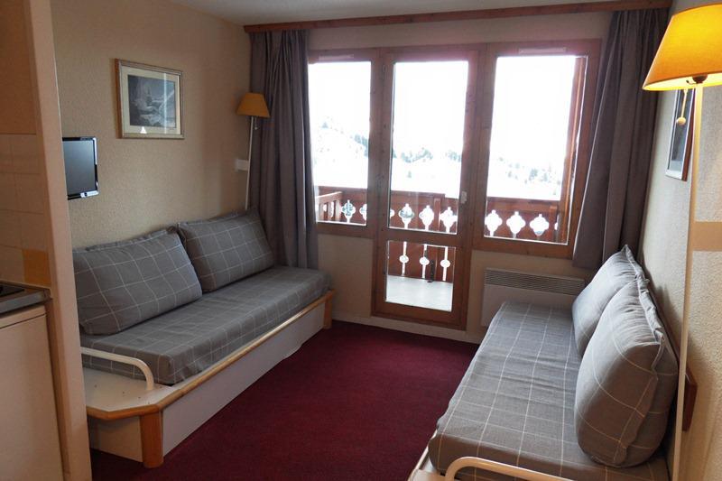 Ski verhuur Appartement 2 kamers 5 personen (309) - La Résidence Themis - La Plagne - Woonkamer