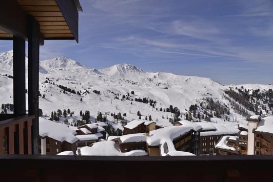 Soggiorno sugli sci La Résidence Themis - La Plagne - Balcone