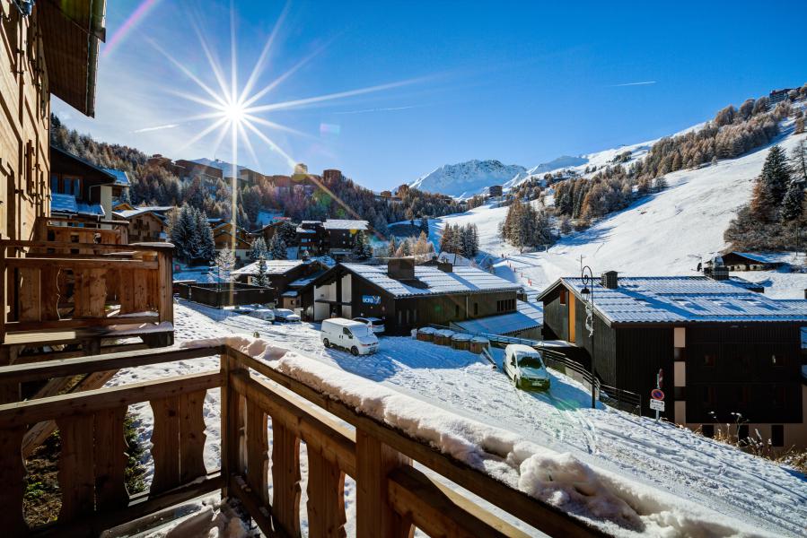 Ski verhuur Les Chalets de la Mine 1 - La Plagne - Balkon