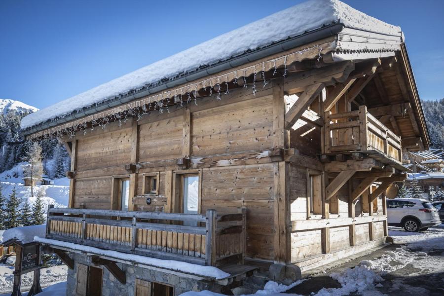 Skiverleih 6 Zimmer Chalet für 11 Personen (Mont-Blanc) - Les Chalets Du Cocoon - La Plagne - Draußen im Winter
