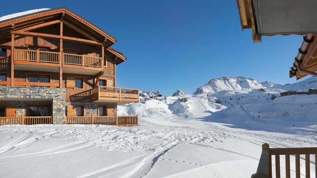 Аренда на лыжном курорте Les Granges du Soleil - La Plagne - зимой под открытым небом
