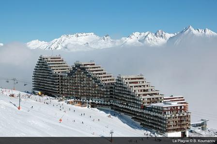 Location au ski Studio 4 personnes (F16) - Résidence Aime 2000 - l'Étoile - La Plagne - Extérieur hiver