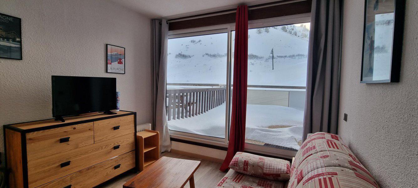 Rent in ski resort Studio 2 people (G18) - Résidence Aime 2000 - l'Étoile - La Plagne - Living room