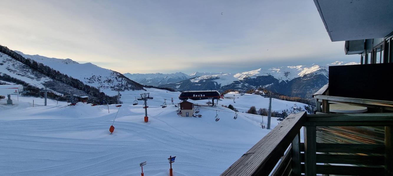 Rent in ski resort Studio cabin 4 people (A2P54) - Résidence Aime 2000 Paquebot des Neiges - La Plagne - Winter outside