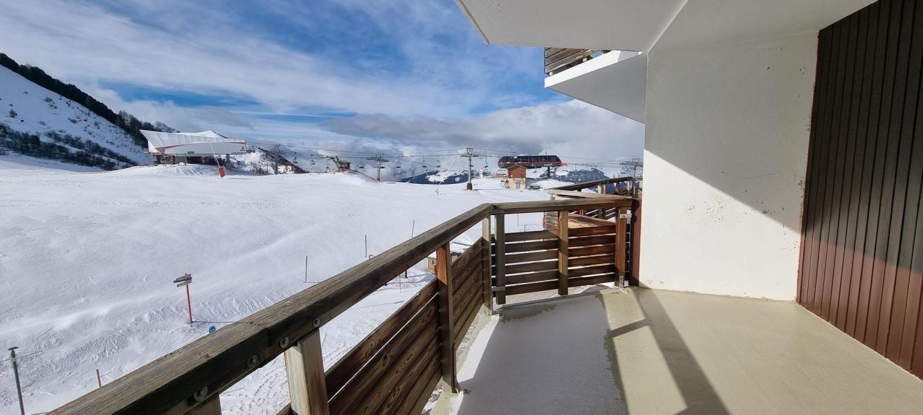 Rent in ski resort Studio 4 people (L42) - Résidence Aime 2000 Paquebot des Neiges - La Plagne - Balcony