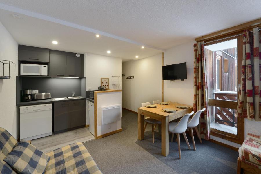 Ski verhuur Studio cabine 4 personen (14) - Résidence Carroley B - La Plagne - Woonkamer