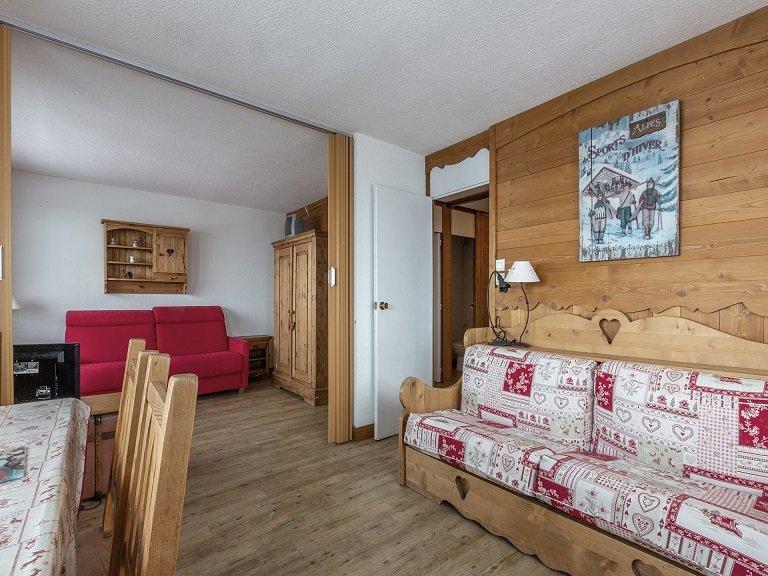 Ski verhuur Appartement 2 kamers 7 personen (51) - Résidence la Meije - La Plagne - Woonkamer