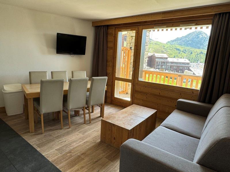 Skiverleih 3-Zimmer-Holzhütte für 6 Personen (421) - Résidence le Centaure - La Plagne - Wohnzimmer