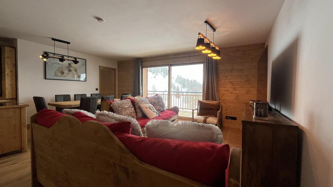 Rent in ski resort 4 room apartment 6 people (C15) - Résidence le Manaka - La Plagne - Living room