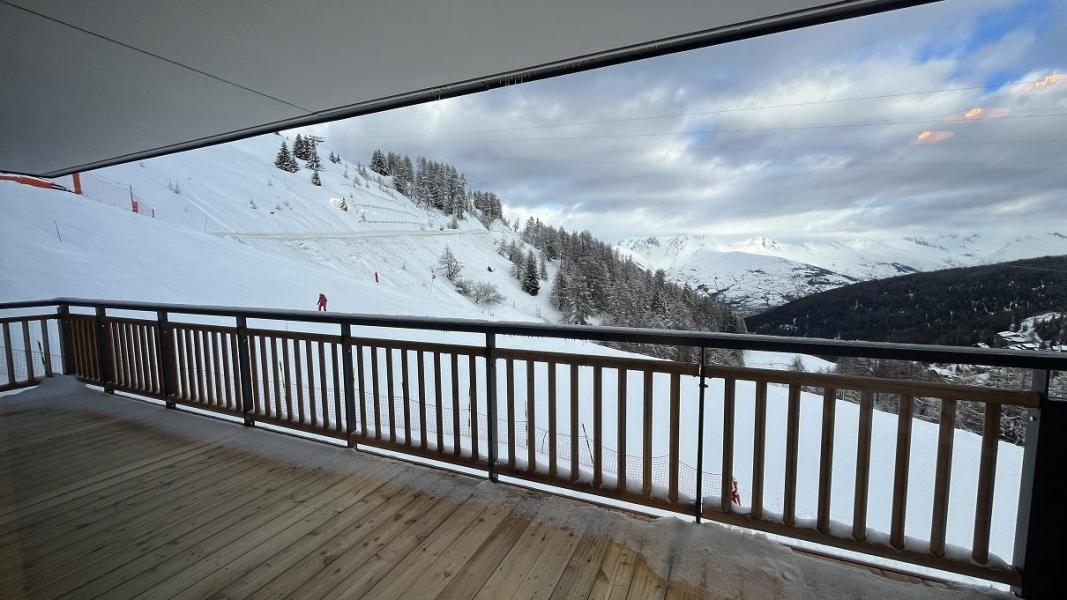 Ski verhuur Appartement 4 kamers 6 personen (C15) - Résidence le Manaka - La Plagne - Balkon