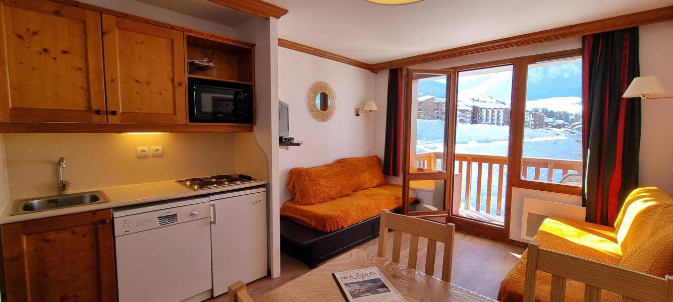 Skiverleih 2-Zimmer-Appartment für 5 Personen (406) - Résidence le Mont Soleil A - La Plagne - Wohnzimmer