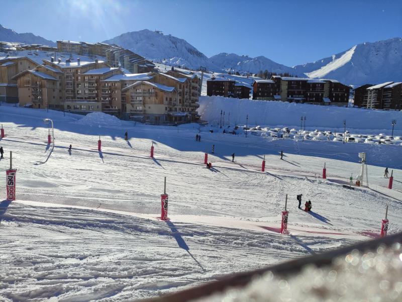 Аренда на лыжном курорте Апартаменты 2 комнат 5 чел. (407) - Résidence le Mont Soleil B - La Plagne - зимой под открытым небом