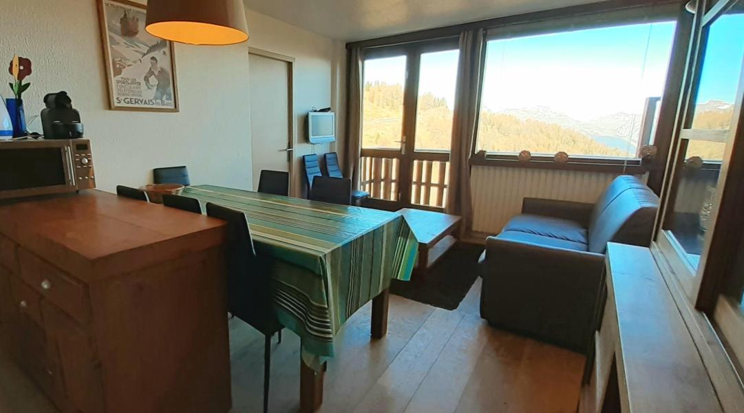 Ski verhuur Appartement 3 kamers 6 personen (34) - Résidence le Mustag - La Plagne - Woonkamer