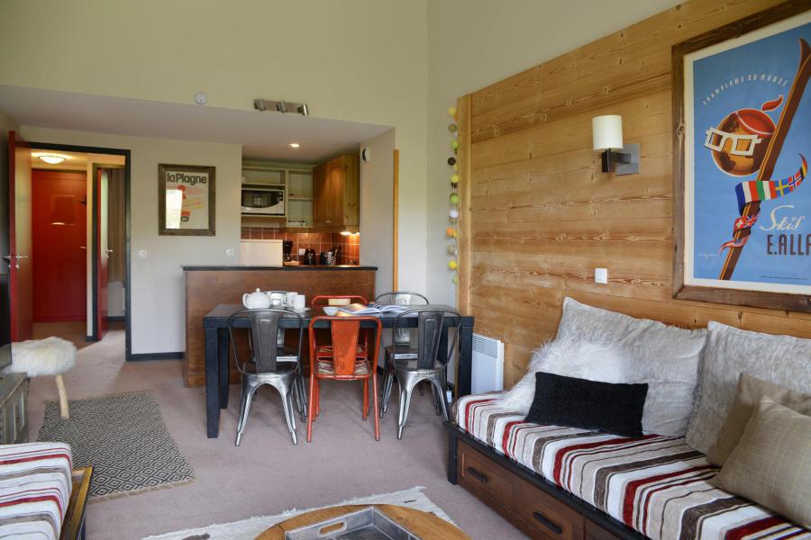 Ski verhuur Appartement 4 kamers 8 personen (658) - Résidence le Quartz - La Plagne - Woonkamer