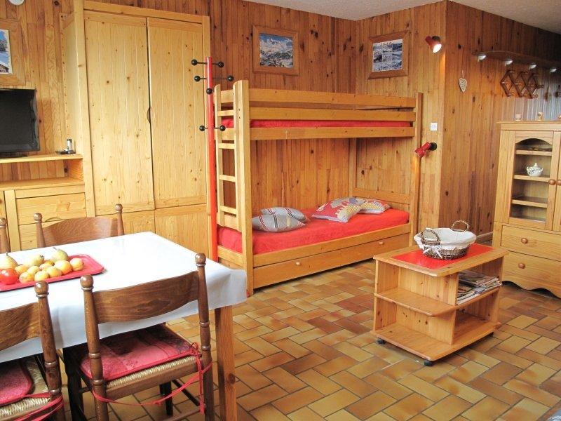 Ski verhuur Studio 4 personen (111) - Résidence le Vercors - La Plagne - Woonkamer