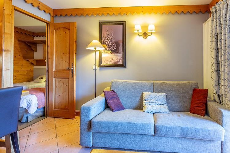 Skiverleih 3-Zimmer-Appartment für 6 Personen (A6) - Résidence les Hauts Bois - La Plagne - Wohnzimmer