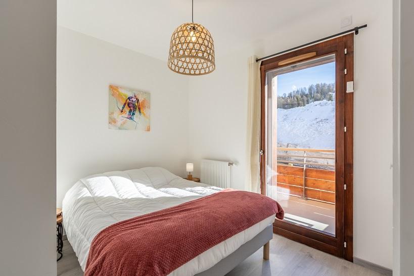 Skiverleih 3-Zimmer-Appartment für 6 Personen (A402) - Résidence Lodges 1970 - La Plagne - Schlafzimmer