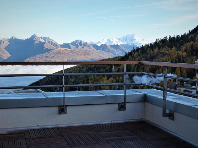 Wynajem na narty Apartament 3 pokojowy 6 osób (B302) - Résidence Lodges 1970 - La Plagne - Taras