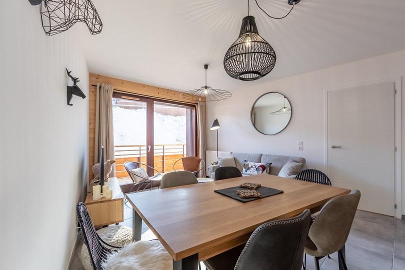 Alquiler al esquí Apartamento 3 piezas para 6 personas (A402) - Résidence Lodges 1970 - La Plagne - Estancia