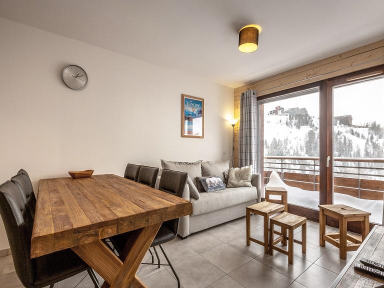 Location au ski Appartement 3 pièces 6 personnes (A507) - Résidence Lodges 1970 - La Plagne - Séjour
