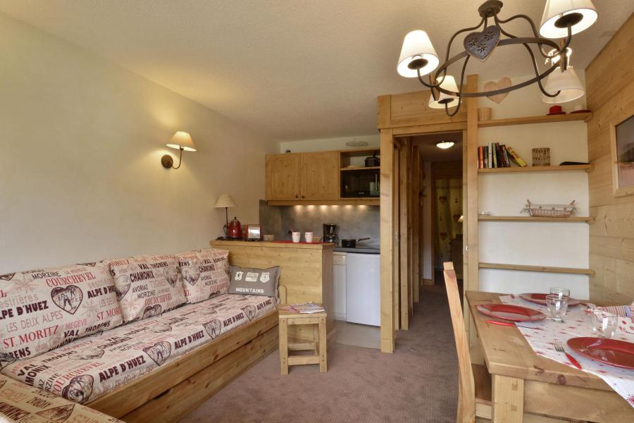 Ski verhuur Appartement 2 kamers bergnis 5 personen (109) - Résidence Onyx - La Plagne - Woonkamer