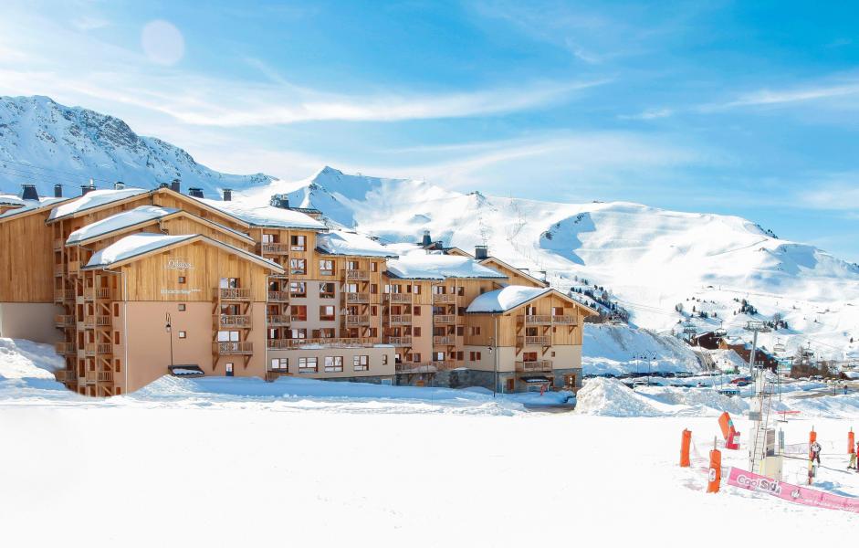 Vacances en montagne Résidence Prestige Front de Neige - La Plagne - Extérieur hiver