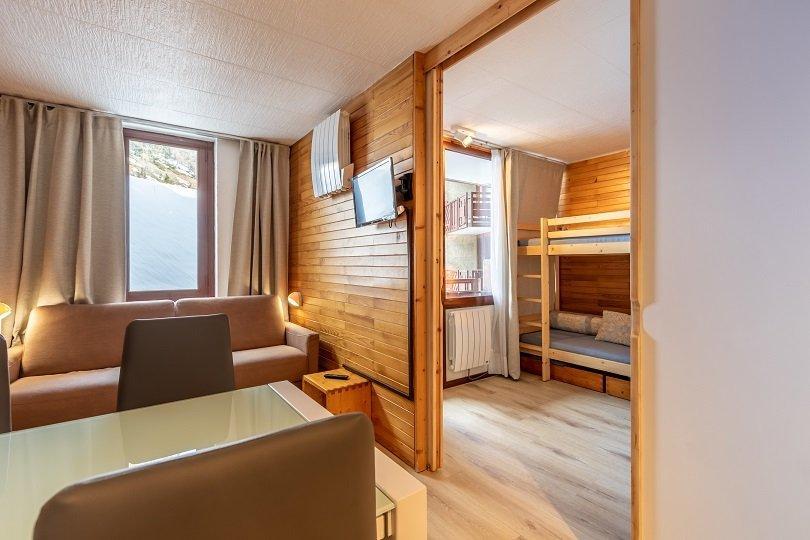 Rent in ski resort Studio 4 people (206) - Résidence Saint Jacques - La Plagne - Living room