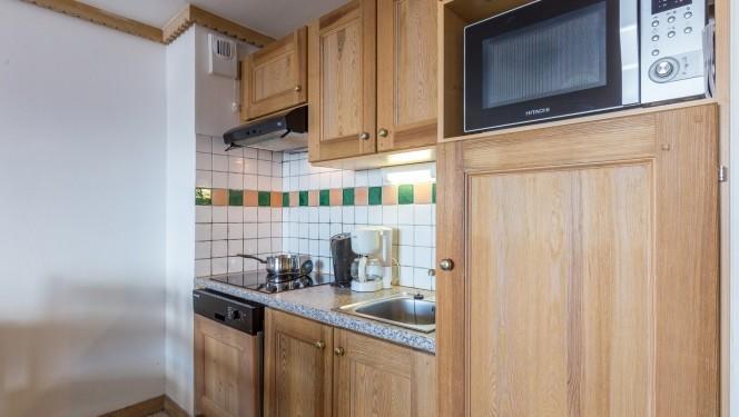 Alquiler al esquí Apartamento 3 piezas alcoba 8 personas - Résidence Sun Valley - La Plagne - Kitchenette