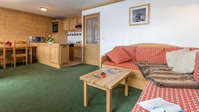 Ski verhuur Appartement duplex 6 kamers 10-12 personen - Résidence Sun Valley - La Plagne - Woonkamer