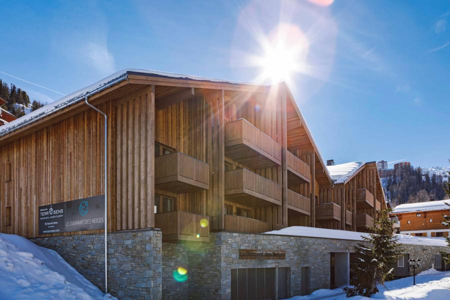 Urlaub in den Bergen Résidence Terresens Le Diamant des Neiges - La Plagne - Draußen im Winter