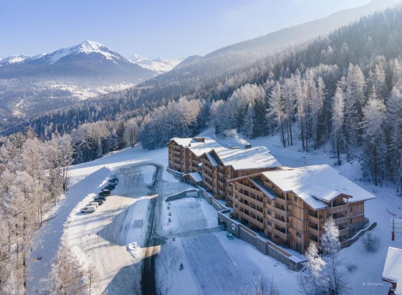 Urlaub in den Bergen Résidence Terresens Le Snoroc - La Plagne - Draußen im Winter