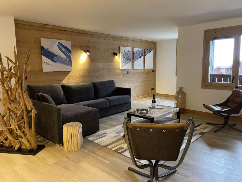 Ski verhuur Appartement 6 kamers 12-14 personen (Sauna) - Résidence W 2050 - La Plagne - Woonkamer