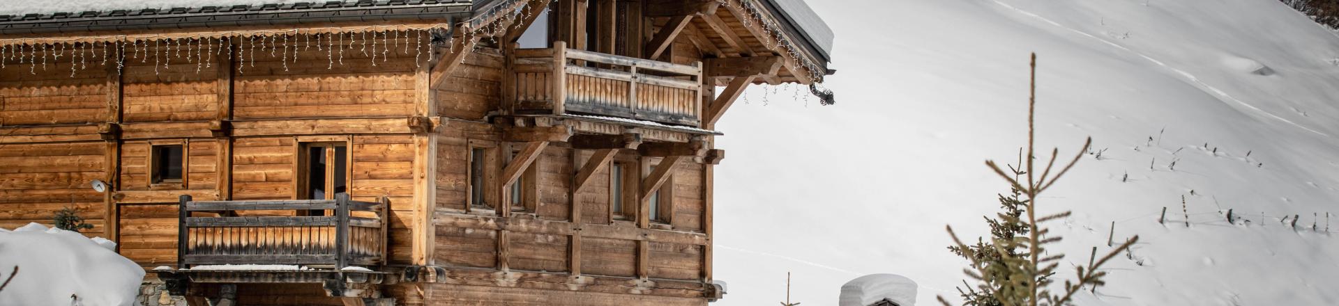Location au ski Chalet triplex 6 pièces 11 personnes (Mont Blanc) - Chalets du Cocoon - La Plagne - Extérieur hiver