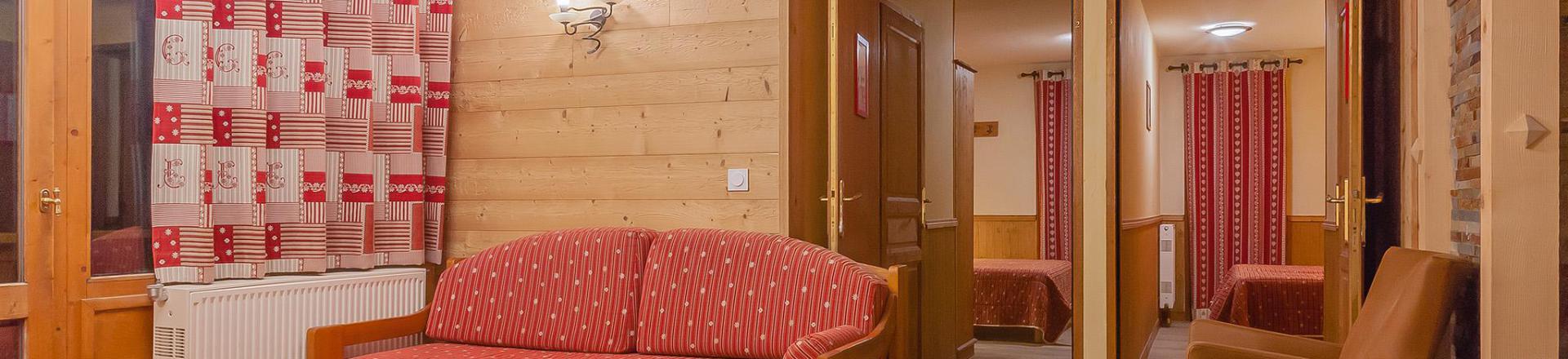 Rent in ski resort 5 room apartment 8-10 people - Les Balcons de Belle Plagne - La Plagne - Settee