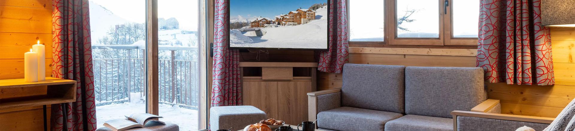 Rent in ski resort Résidence le White Pearl Lodge et Spa - La Plagne - Bench seat