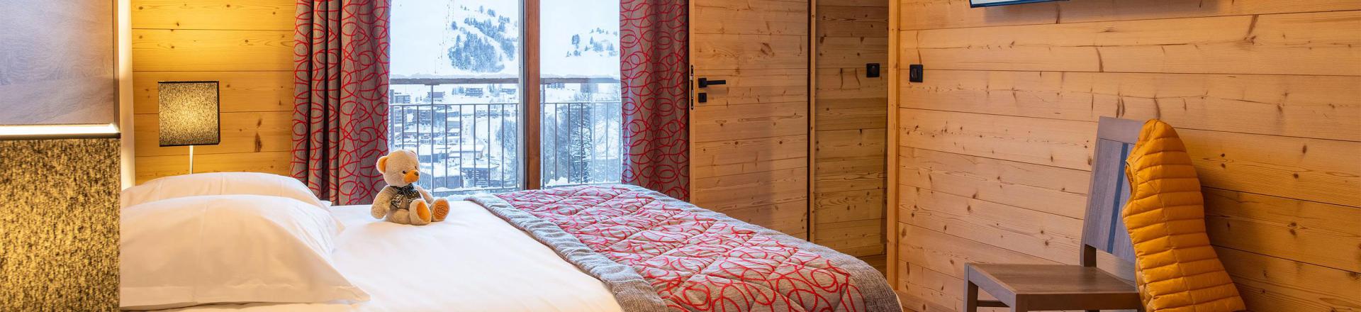 Ski verhuur Résidence le White Pearl Lodge et Spa - La Plagne - Kamer