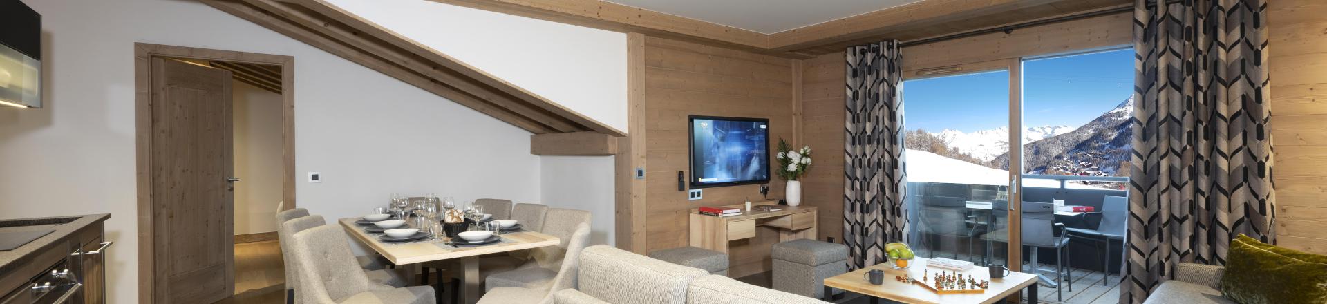 Rent in ski resort Résidence Manaka - La Plagne - Living room