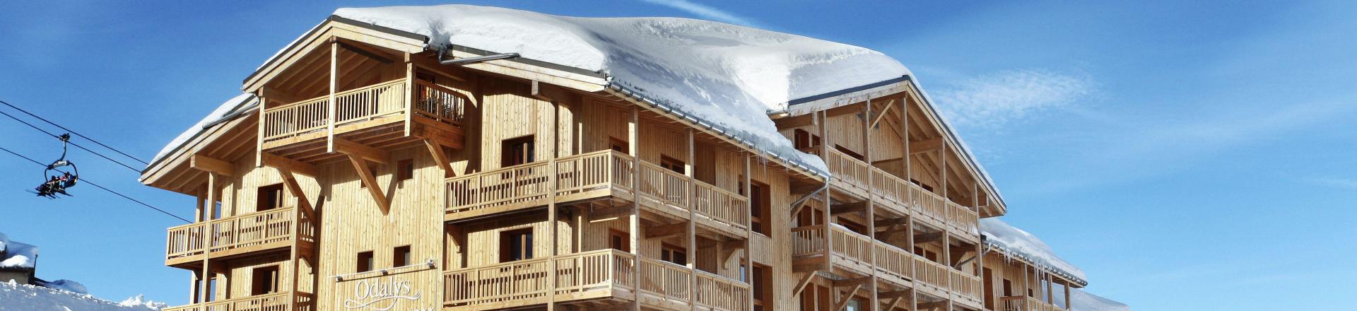 Ski verhuur Résidence Prestige Front de Neige - La Plagne - Buiten winter