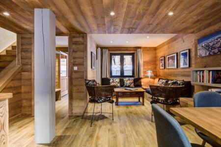 Rent in ski resort Semi-detached 5 room chalet 10 people (Chalet de la Mine 2) - Chalet de la Mine - La Plagne - Living room