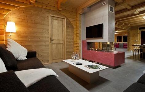 Rent in ski resort Chalet Mont Soleil - La Plagne - Fireplace