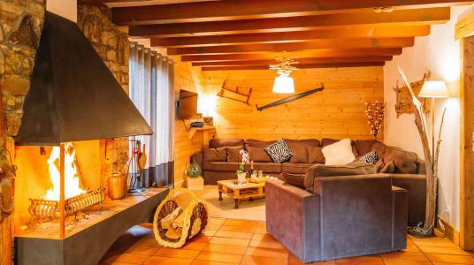 Rent in ski resort Chalet Perle - La Plagne - Fireplace