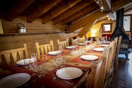 Аренда на лыжном курорте Шале триплекс 6 комнат 11 чел. (Mont Blanc) - Chalets du Cocoon - La Plagne - Столова&