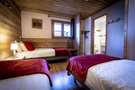 Rent in ski resort 8 room triplex semi-detached chalet 15 people (Pierra Menta 2) - Chalets du Cocoon - La Plagne - Single bed
