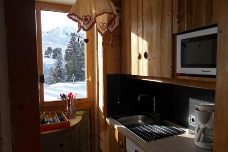 Аренда на лыжном курорте Квартира студия для 5 чел. (17) - La Résidence Aigue-Marine - La Plagne - Кухня