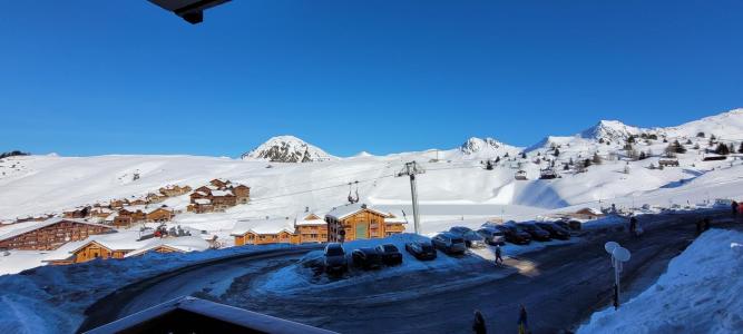 Location au ski Studio 2 personnes (16) - La Résidence les Gentianes - La Plagne - Extérieur hiver